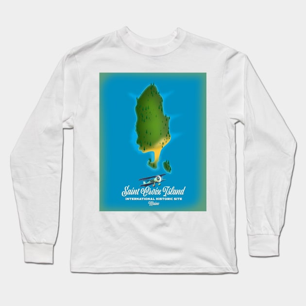 Saint Croix Island International Historic Site Long Sleeve T-Shirt by nickemporium1